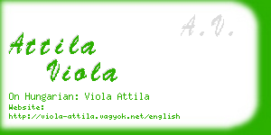 attila viola business card